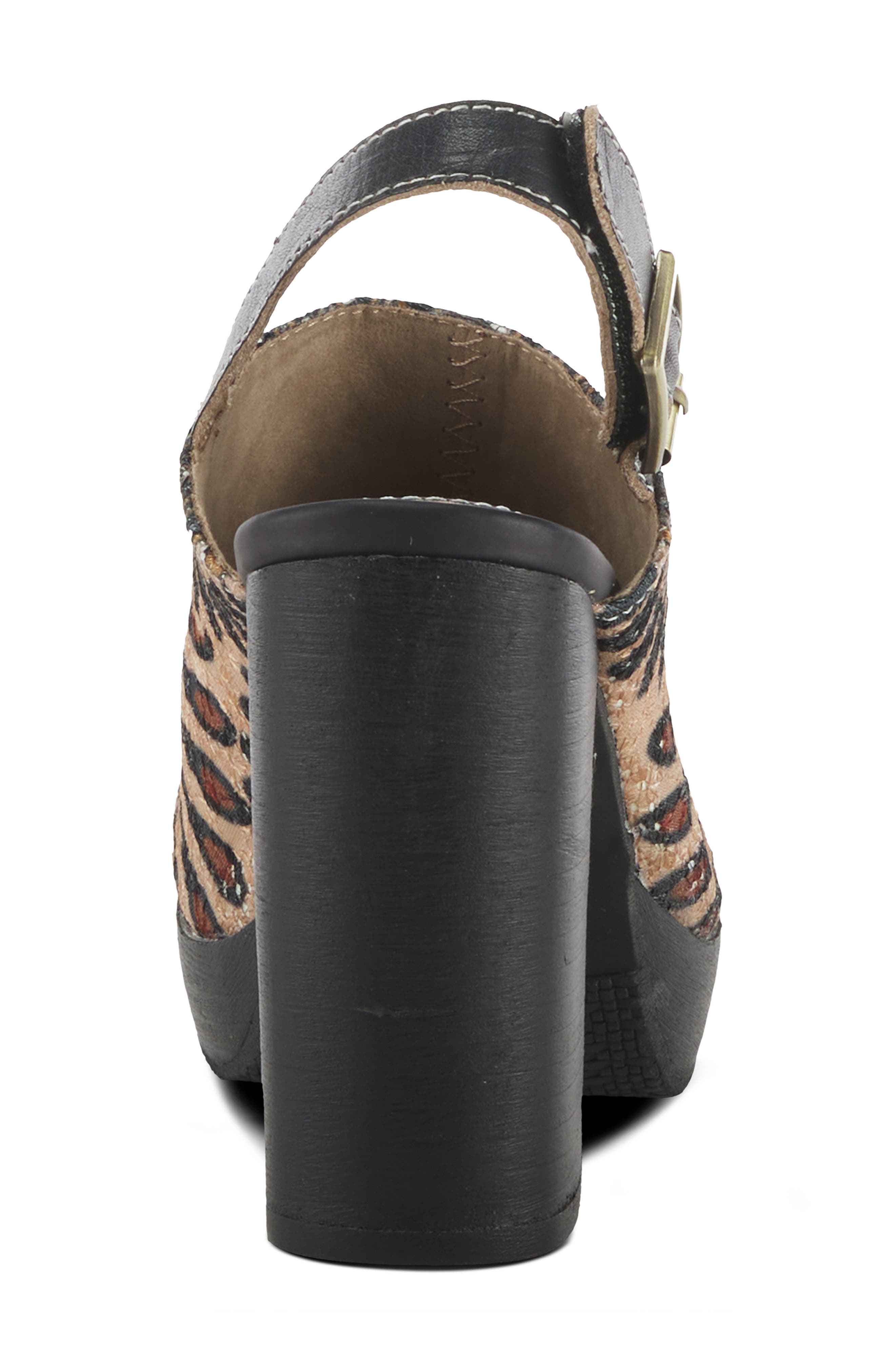 L
Artiste by Spring Step Zipi Slingback Platform Clog, Alternate, color, 