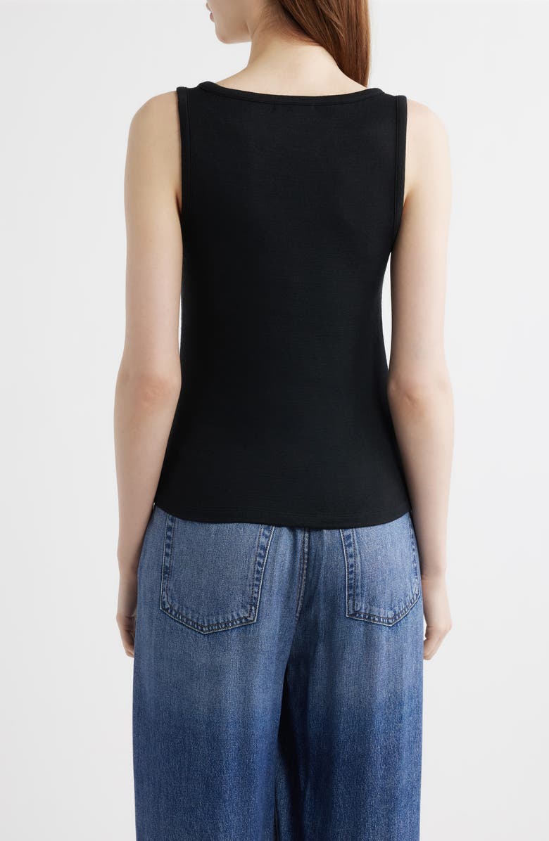 rag & bone The Knit V-Neck Tank, Alternate, color, Black