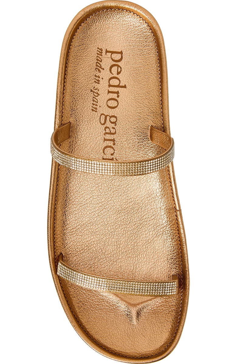 Pedro Garcia Alania Platform Sandal, Alternate, color, Tan Metallic