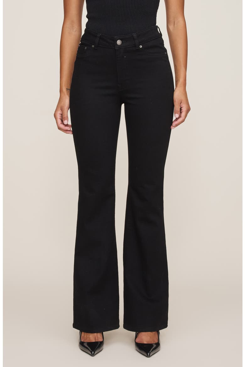 Claira Contoured Instasculpt™ Bootcut Jeans, Main, color, BLACK