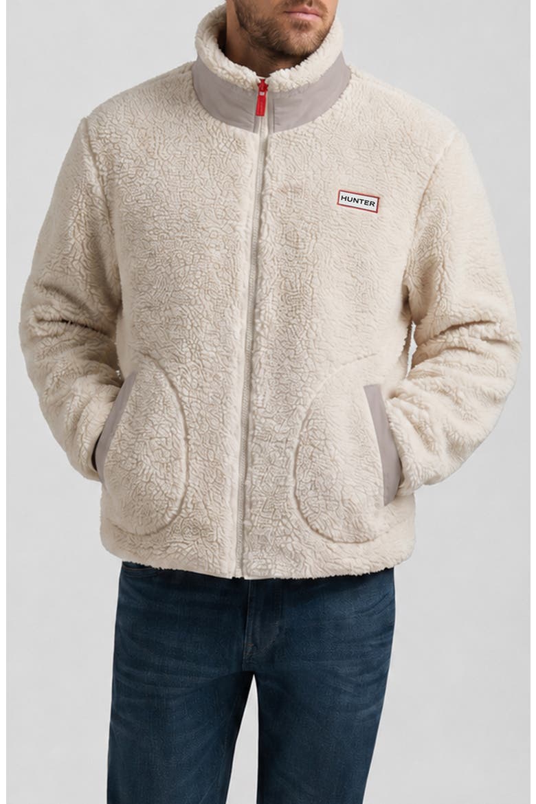 Aurthur Faux Shearling Jacket, Main, color, EGRET