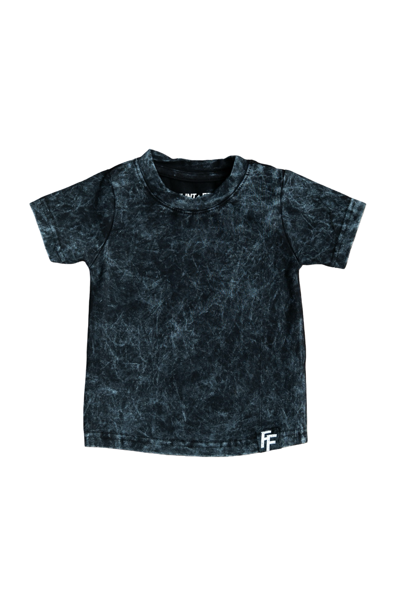 Laree + Co Basic Baby's Tee, Main, color, Onxy Acidwash