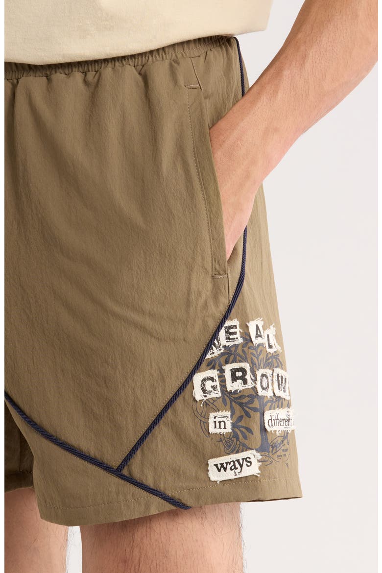 Growth Track Shorts, Alternate, color, PEBBLE