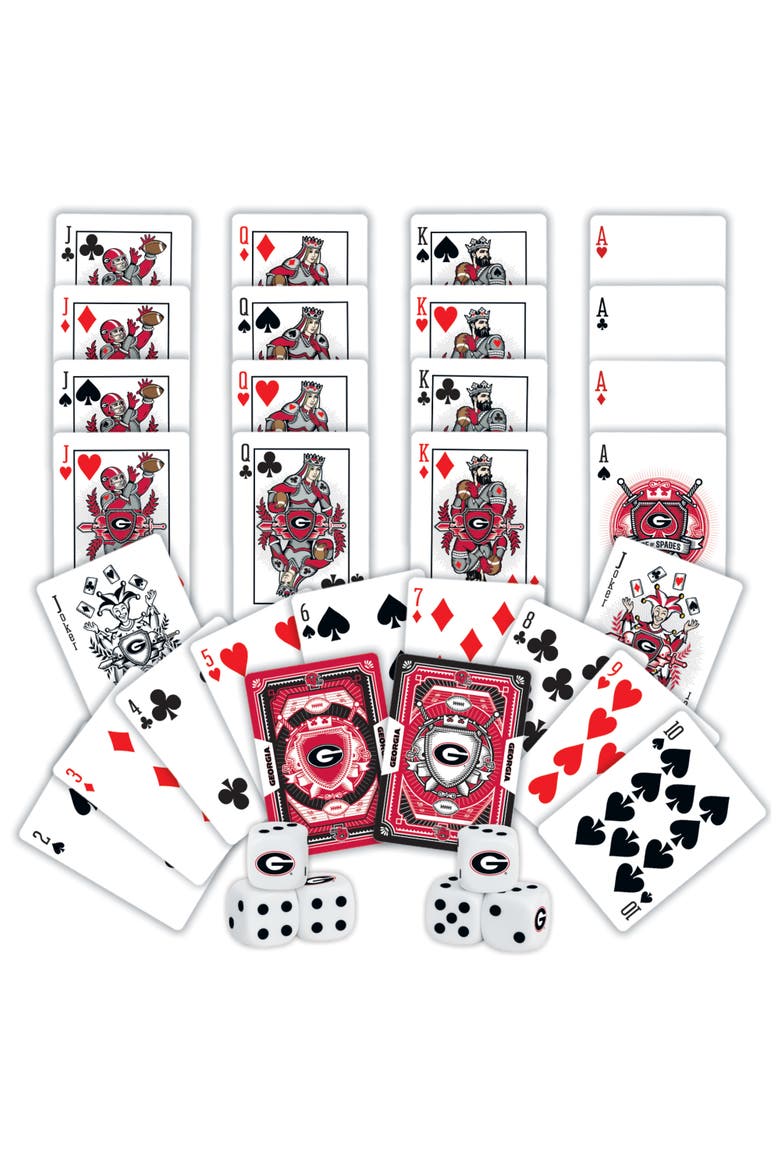 Georgia Bulldogs Playing Cards & Dice, Alternate, color, Multicolor