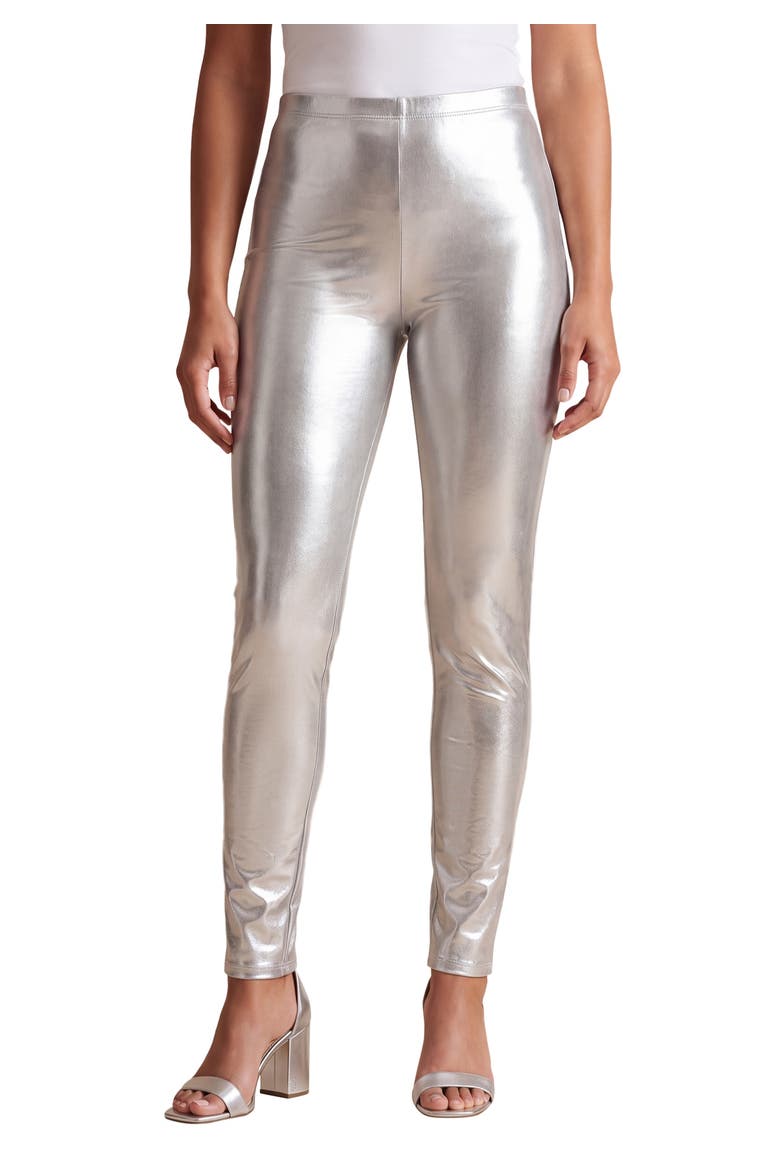 Metallic Legging, Main, color, SILVER