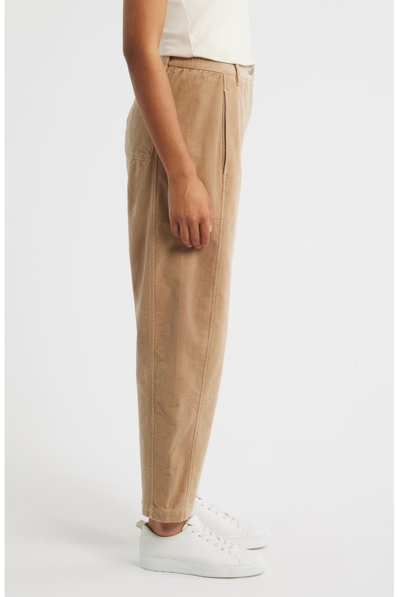 Ankle Lantern Corduroy Pants, Alternate, color, BISCUIT