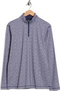 Bugatchi Stretch Cotton Quarter Zip Pullover