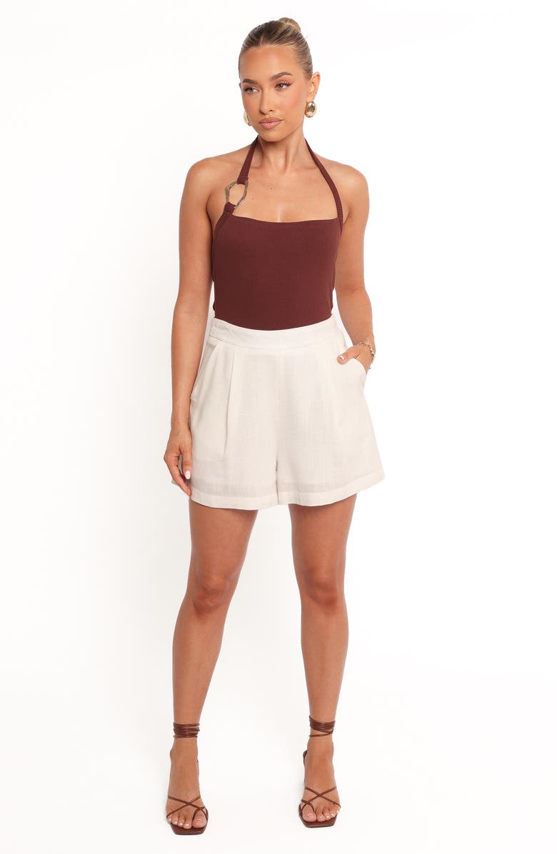 Petal & Pup Olympia High Waist Shorts, Alternate, color, White