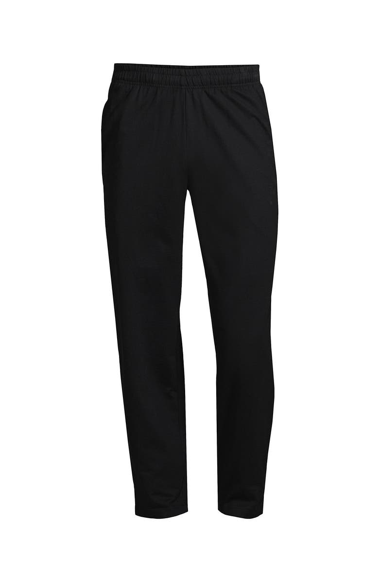 Lands' End Jersey Knit Pant, Alternate, color, Black