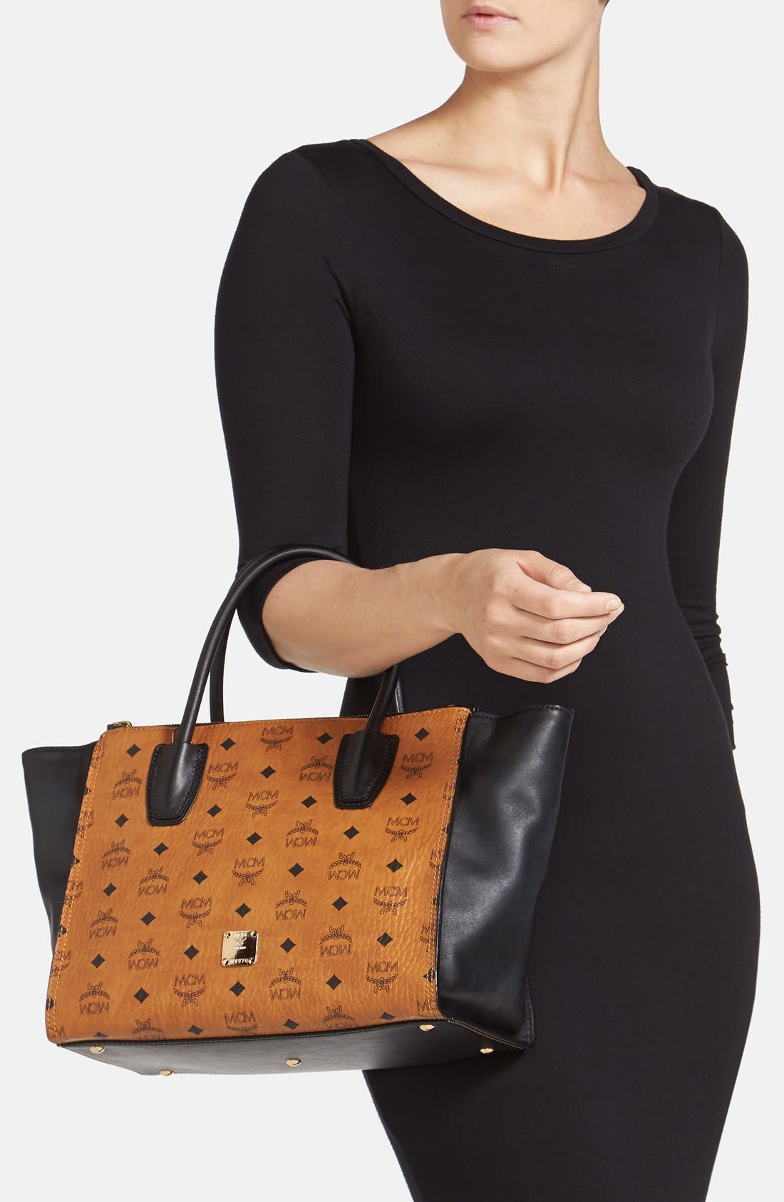 MCM 'Medium Kathy Visetos' Tote, Alternate, color, 