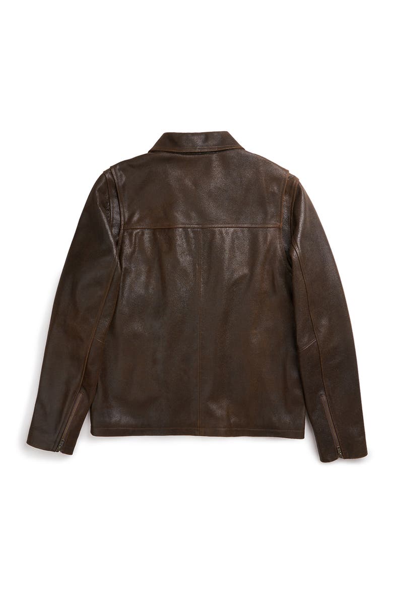 RAINIER MOTO  JACKET, Alternate, color, Brown