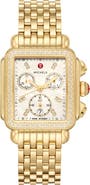 MICHELE Deco Diamond Chronograph Bracelet Watch, 33mm