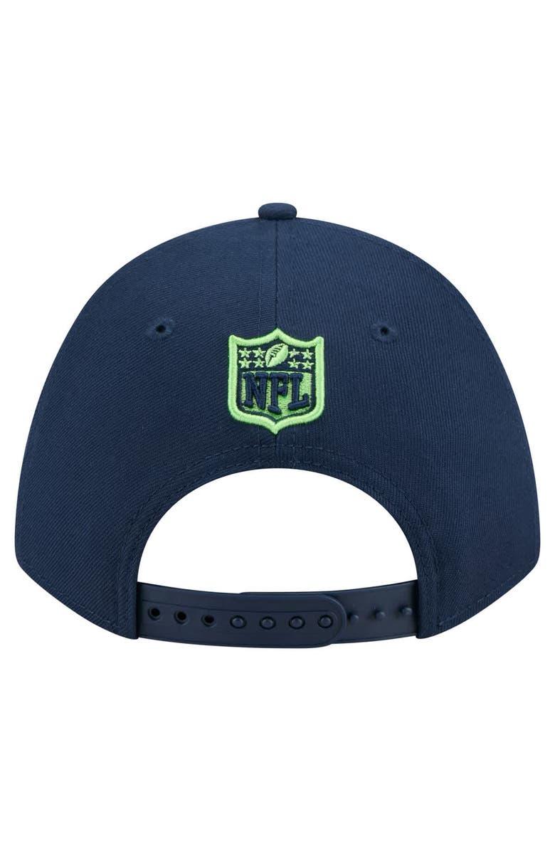 New Era Men's New Era  College Navy Seattle Seahawks Team Collection 9FORTY M-Crown Adjustable Hat, Alternate, color, 