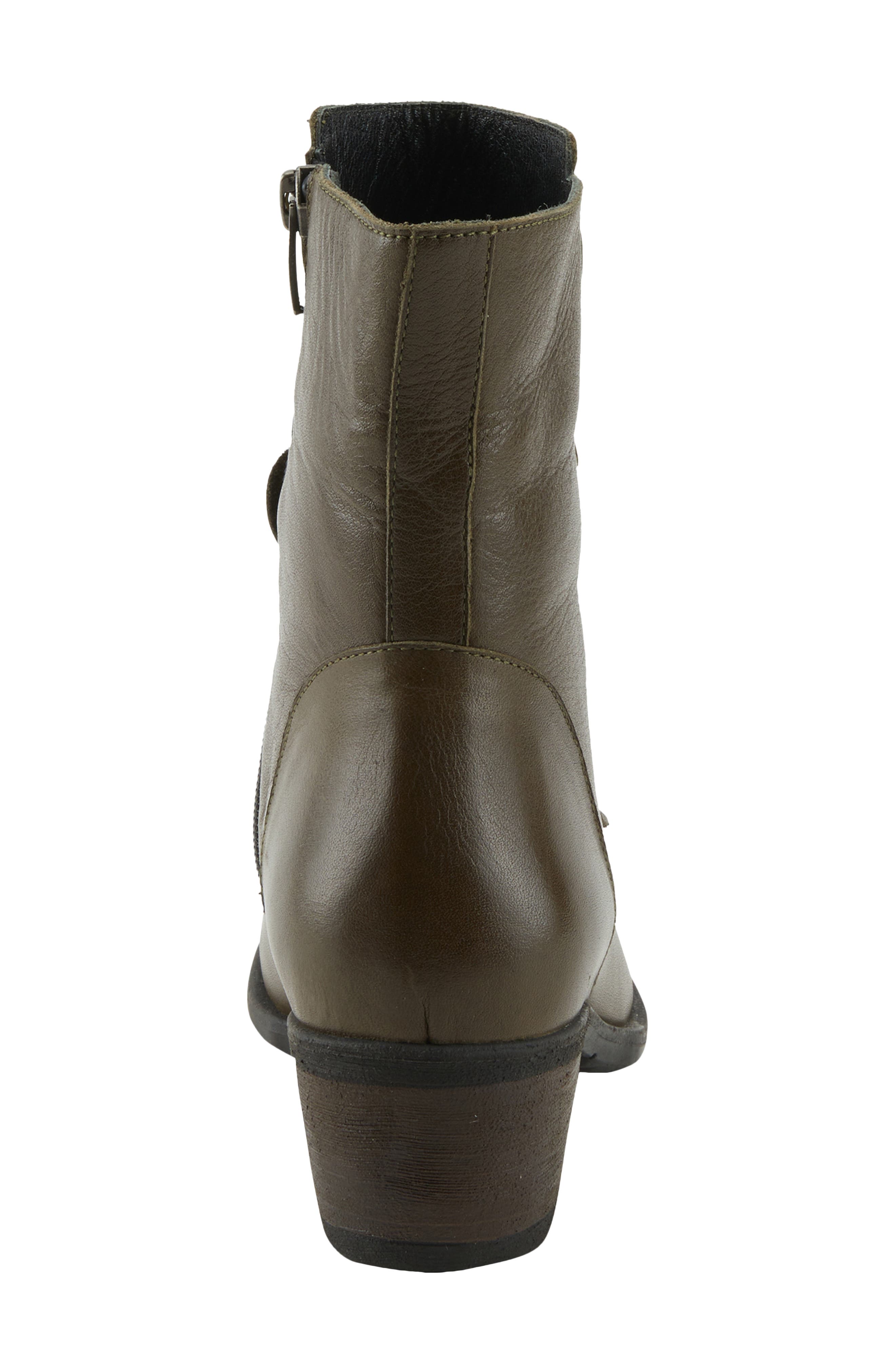 Spring Step Garibaldi Bootie, Alternate, color, Olive Green