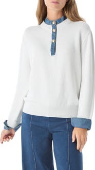 DO by Dee Ocleppo Rae Denim Detail Sweater