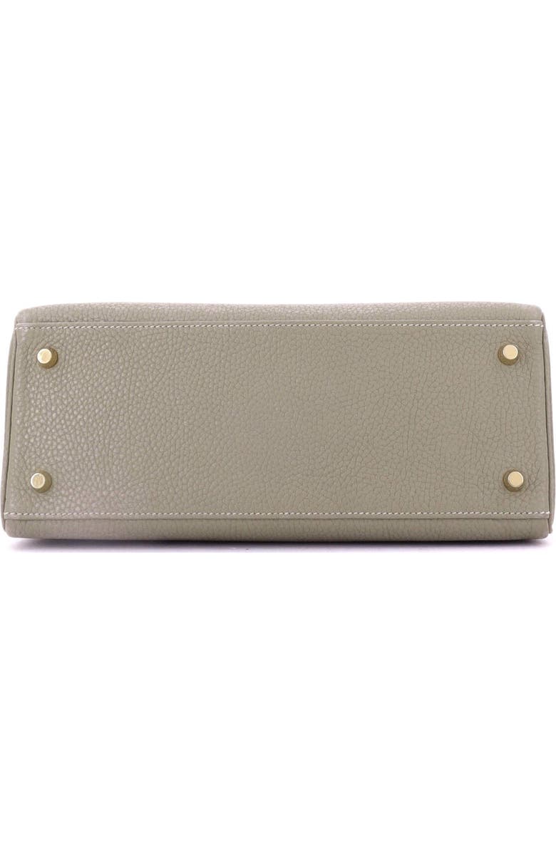 Pre-Owned Hermes Kelly Handbag Green Clemence with Gold Hardware 28, Alternate, color, Sauge