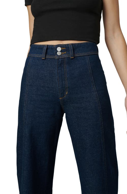 Joe's Seamed Wide Leg Denim Trouser Jeans In Blue