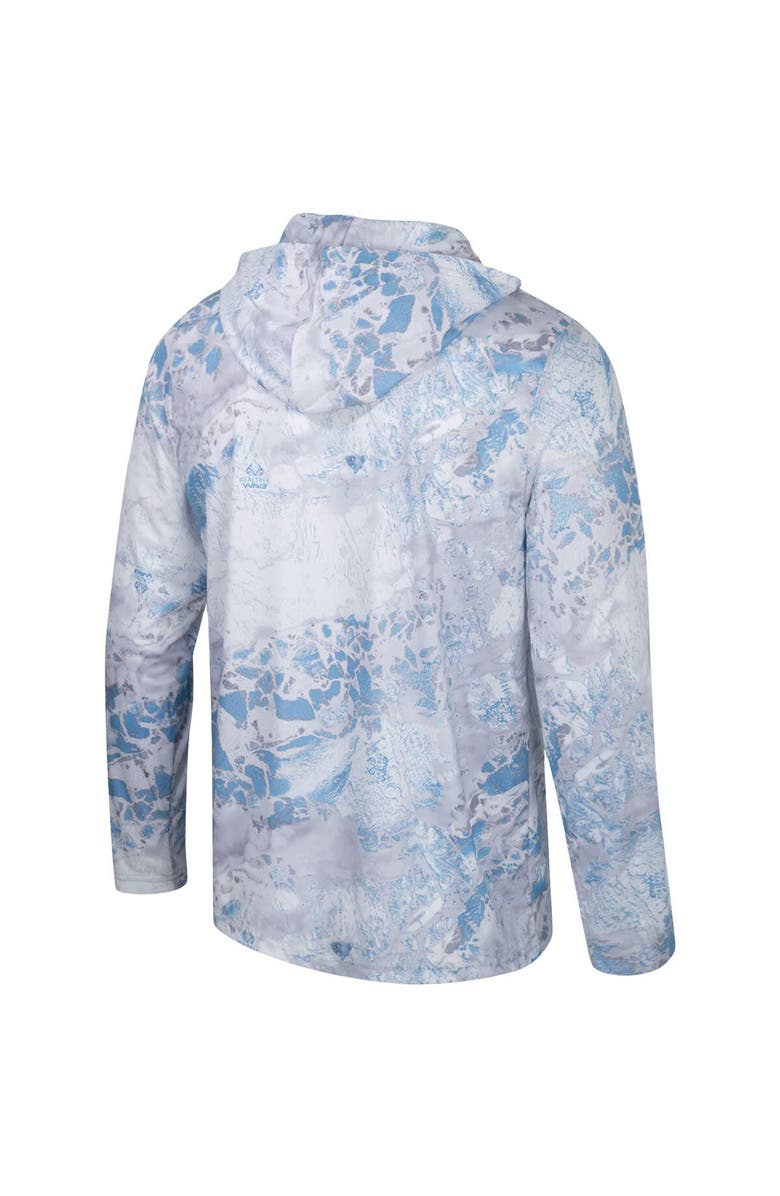 COLOSSEUM Men's Colosseum x Realtree Powder Blue/Silver Ole Miss Rebels SIP WAV3 Hoodie Long Sleeve T-Shirt, Alternate, color, 