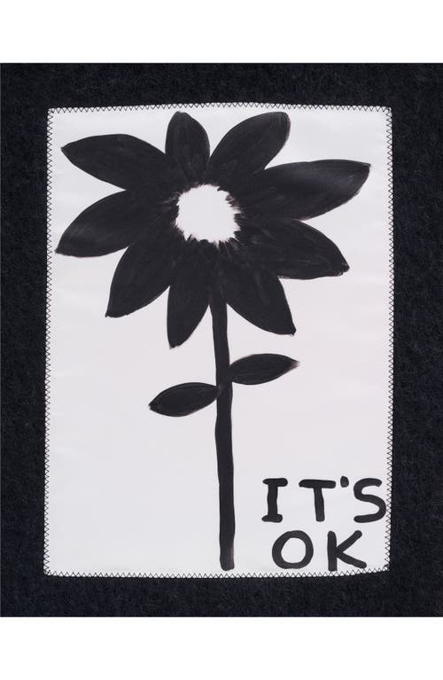 Marc Jacobs It's Ok Wool, Alpaca & Mohair Blend Fringe Scarf In Black