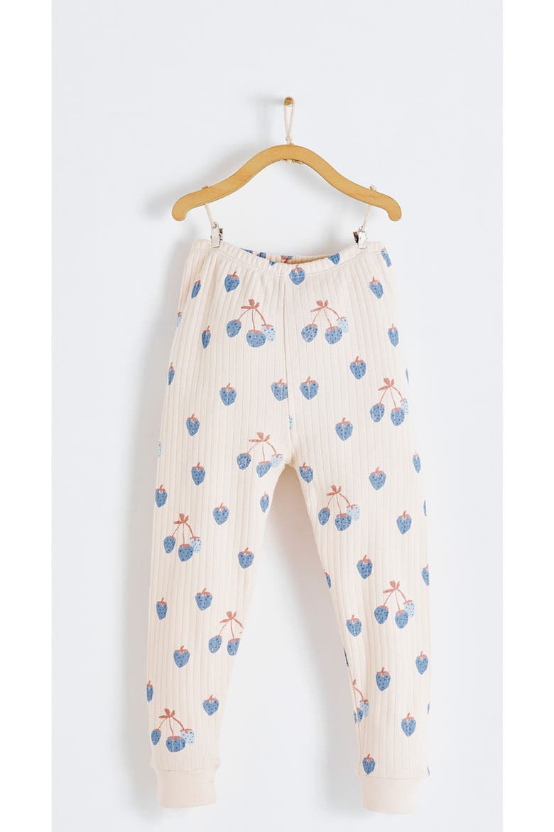 Premium Cotton Berrypop Snug Fit Long Pajama Set for Infant, Alternate, color, BLUE