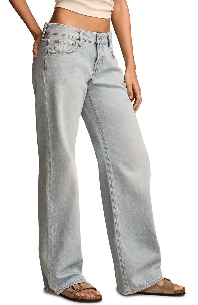 Lucky Brand Baggy Wide Leg Jeans, Alternate, color, Azure Fade Wash