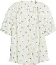 Treasure & Bond Floral Button-Up Top