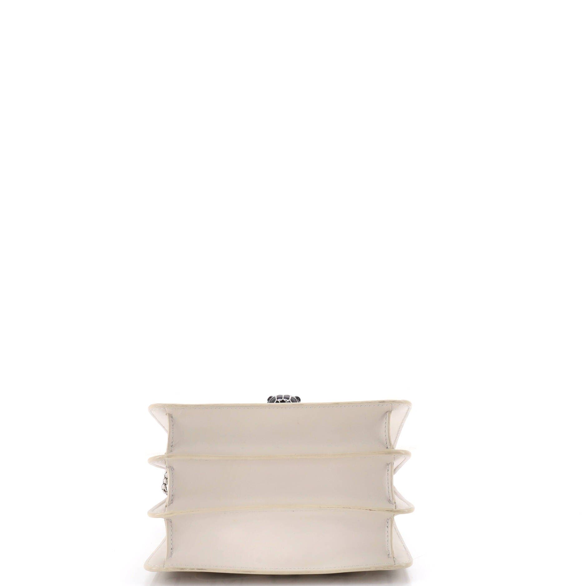 Fragment Serpenti Forever Top Handle Bag Leather Small, Alternate, color, White