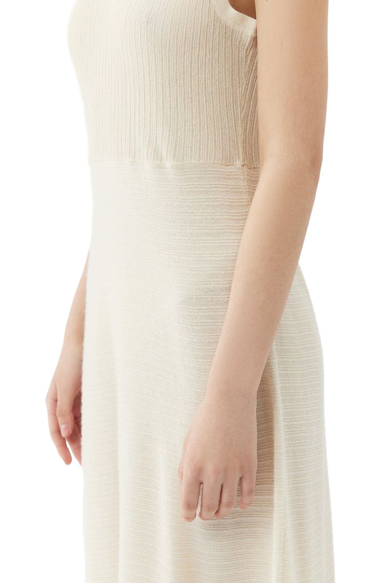 GOBI Mongolian Cashmere Lightweight Cashmere Silk Dress, Alternate, color, Marshmallow