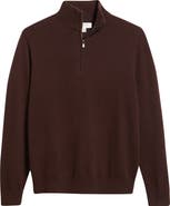 Nordstrom Quarter Zip Cashmere Sweater