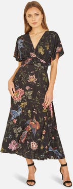 short sleeve ruched midi dress Maddison Short Sleeve Ruched Midi Dress - Burgundy