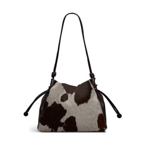 The Roxburgh - Cow Hide Medium Drawstring Crossbody Bag