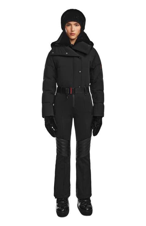 LOVE WOMEN'S SKI SUIT WITH FAUX FUR COLLAR