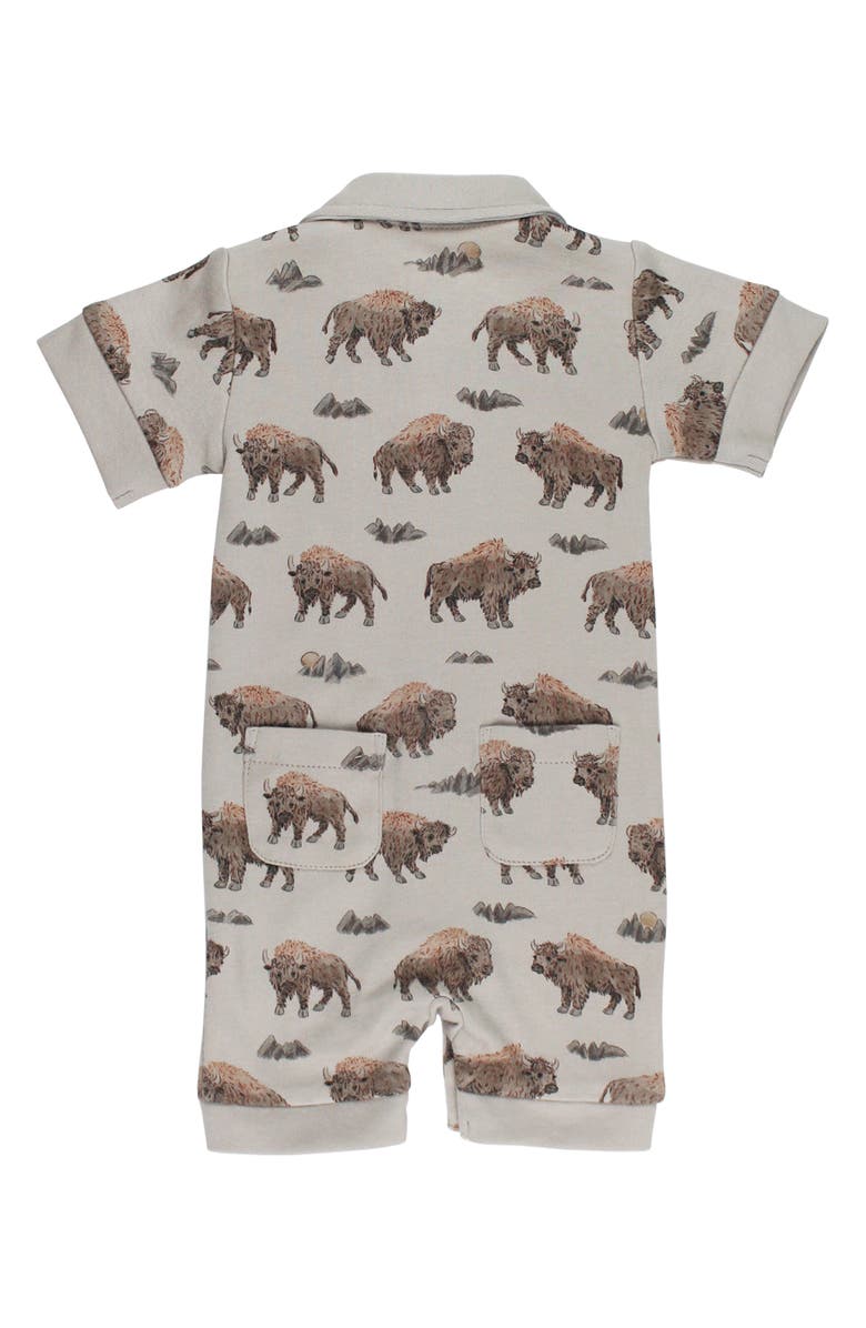 L'ovedbaby Print Organic Cotton Romper, Alternate, color, 