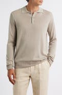 Aurélien Long Sleeve Cashwool® Polo Sweater