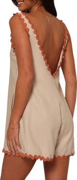 Petal & Pup Aoife Rickrack Trim Sleeveless Romper