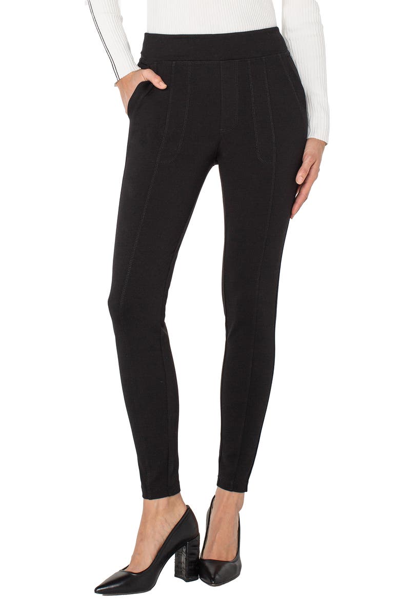 Liverpool Los Angeles Nikki Pocket Leggings, Main, color, Black