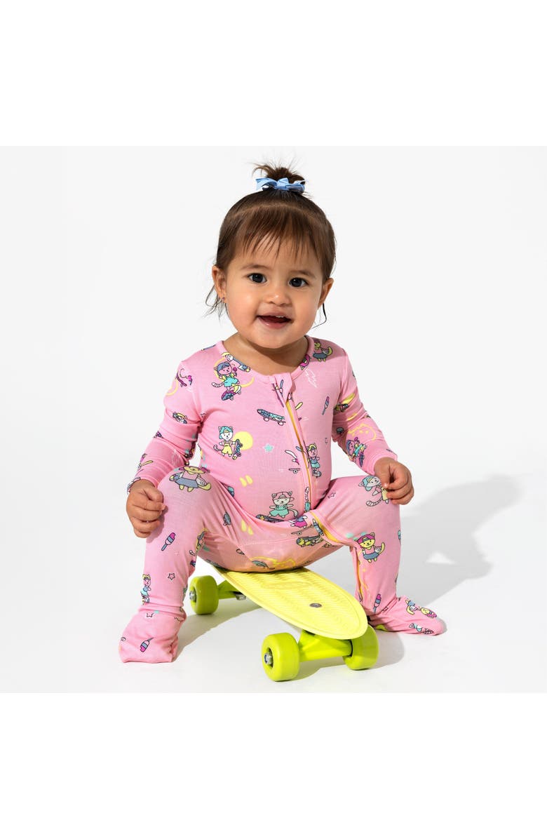 Bellabu Bear Baby Skater Kitty Convertible Footie, Alternate, color, Skater Kitty