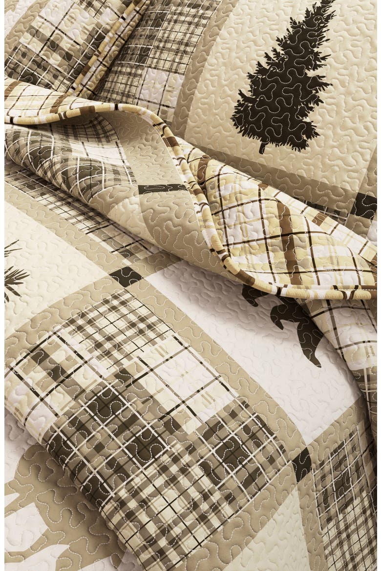 Lodge Patchwork Quilt Set, Alternate, color, STONEHURST