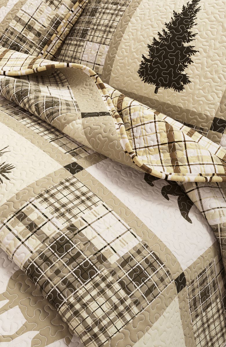 Woven & Weft Lodge Patchwork Quilt Set, Alternate, color, Stonehurst