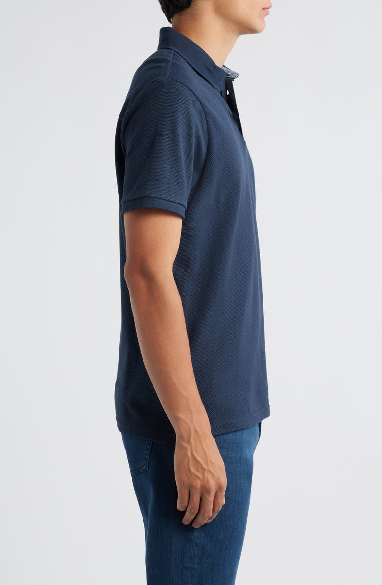 Mavi Jeans Stretch Cotton Polo, Alternate, color, Outer Space