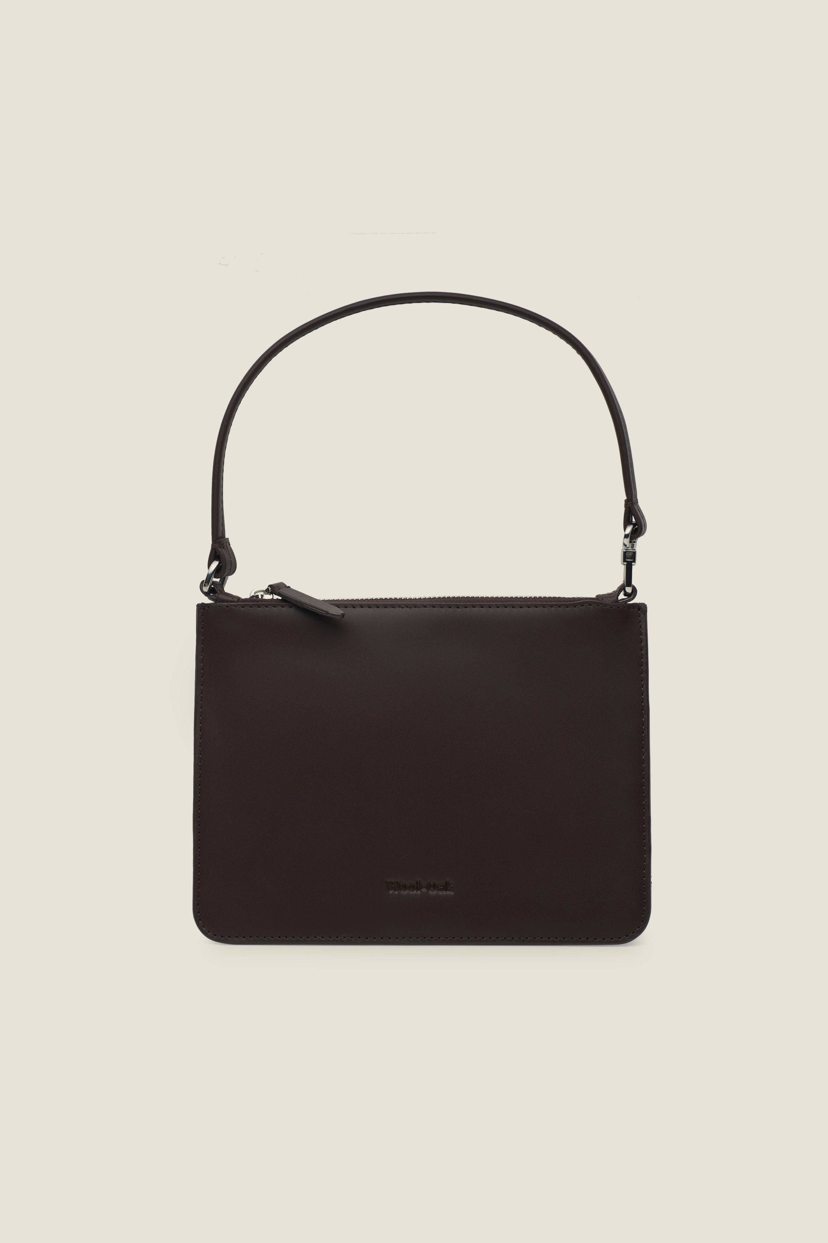 Via Structured Leather Travel Folio, Main, color, Chocolate
