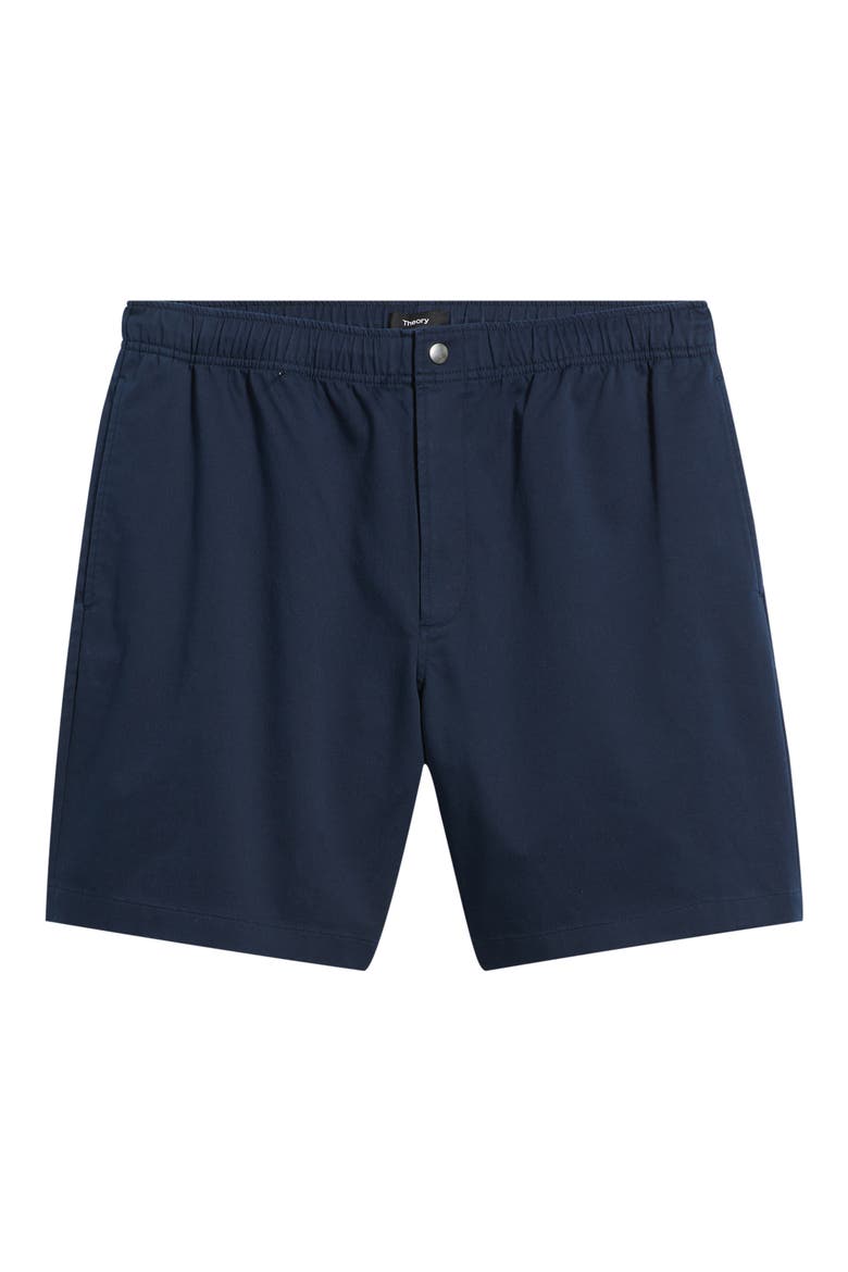 Easy Elastic Waist Cotton Shorts, Alternate, color, BALTIC - XHX