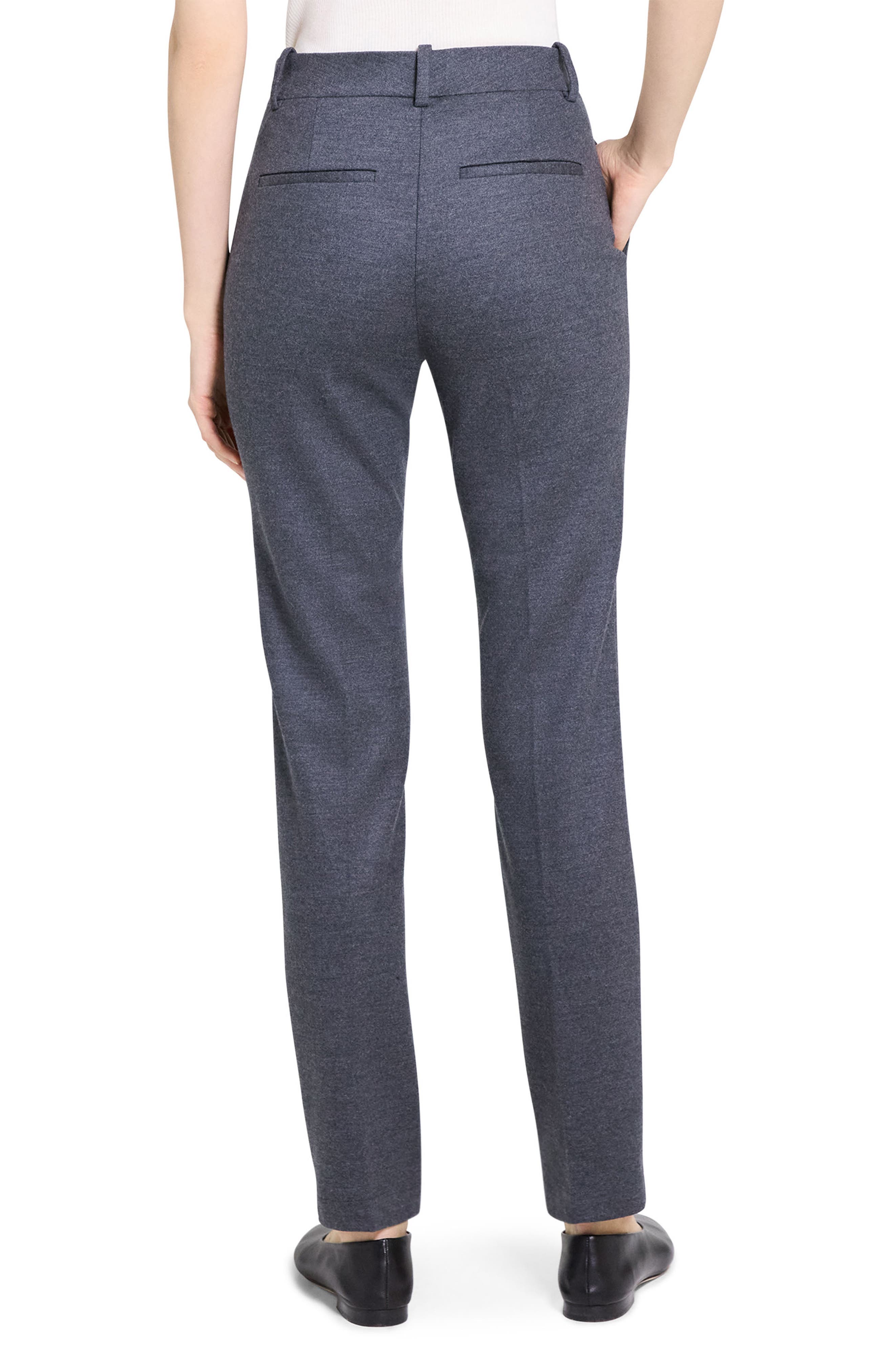 Slim Fit Wool Blend Pants - image 2