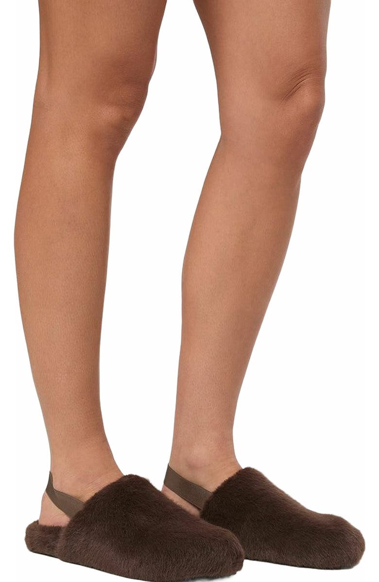 WeWoreWhat Fur Slipper, Alternate, color, Chestnut