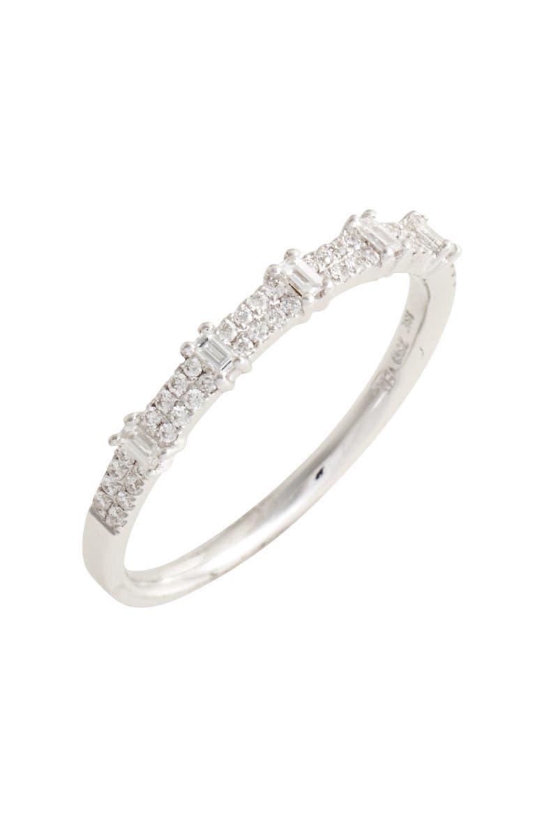 Amara Diamond Stack Ring (Nordstrom Exclusive), Main, color, WHITE GOLD