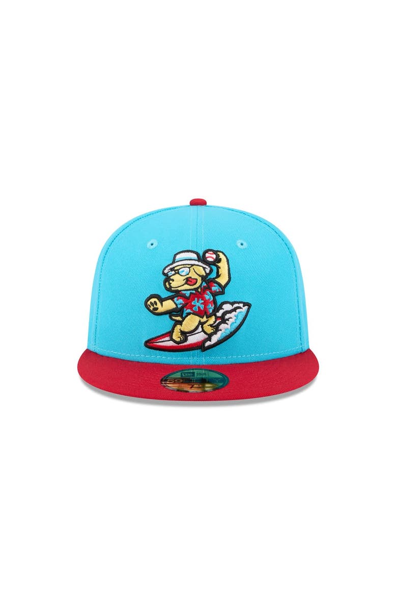 Men's New Era  Blue Clearwater Threshers Theme Nights 59FIFTY Fitted Hat, Alternate, color, Blue