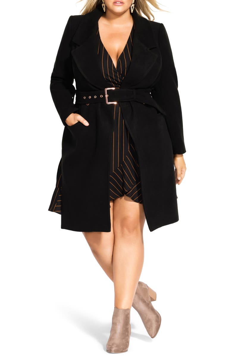 City Chic Regal Coat, Main, color,