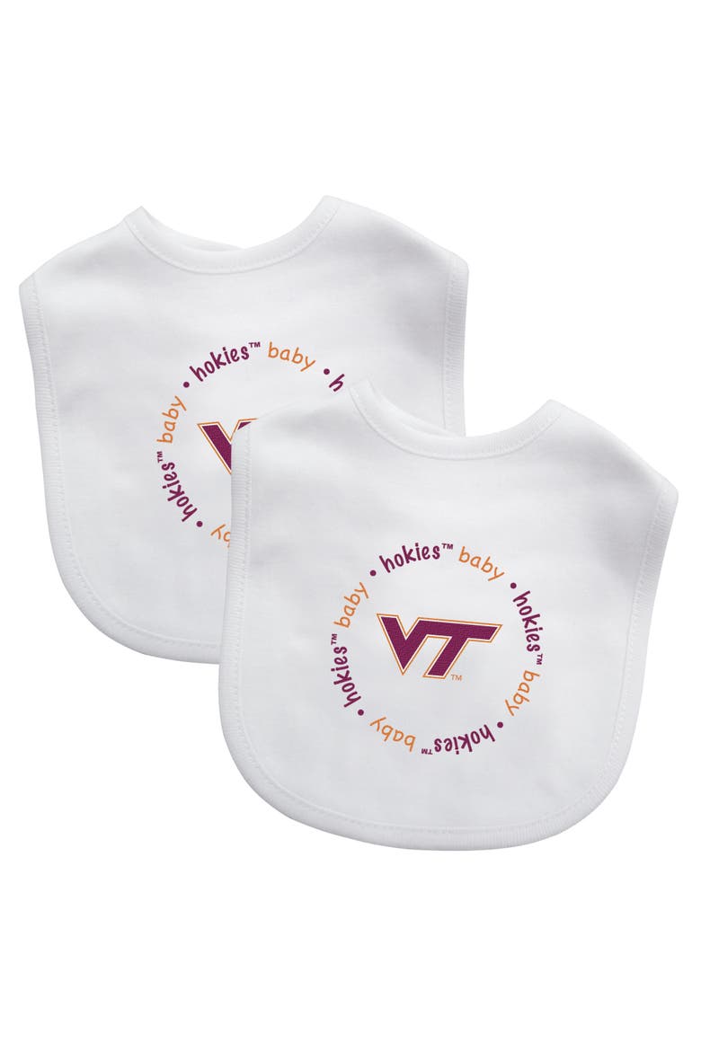 Virginia Tech Hokies - Baby Bibs 2-Pack, Main, color, White