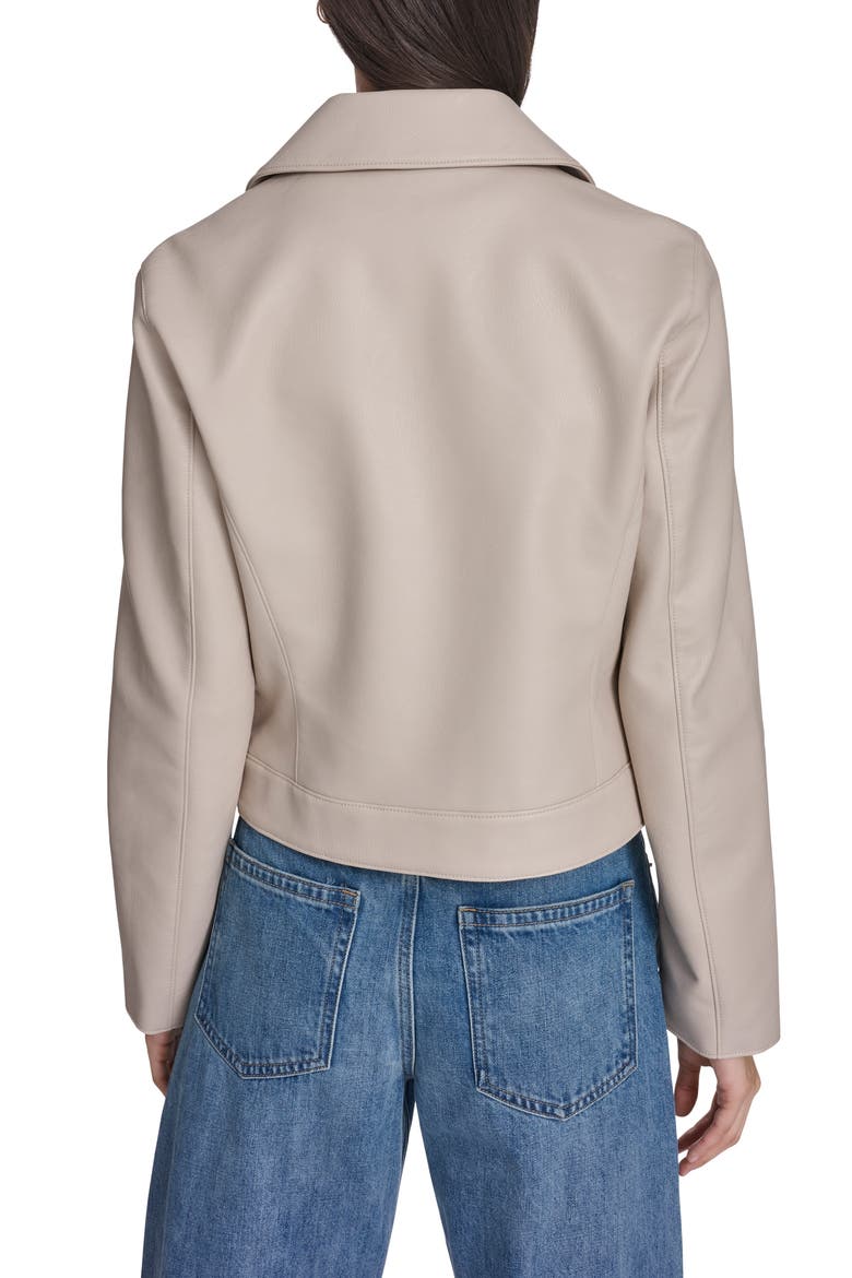 Faux Leather Jacket, Alternate, color, CHATEAU GREY