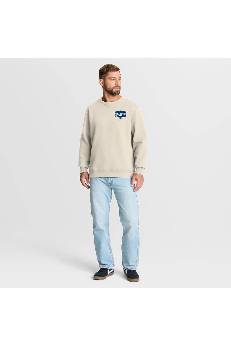 Men's Fanatics  Tan Los Angeles Dodgers 9x Champs Crewneck Sweatshirt, Alternate, color, Tan